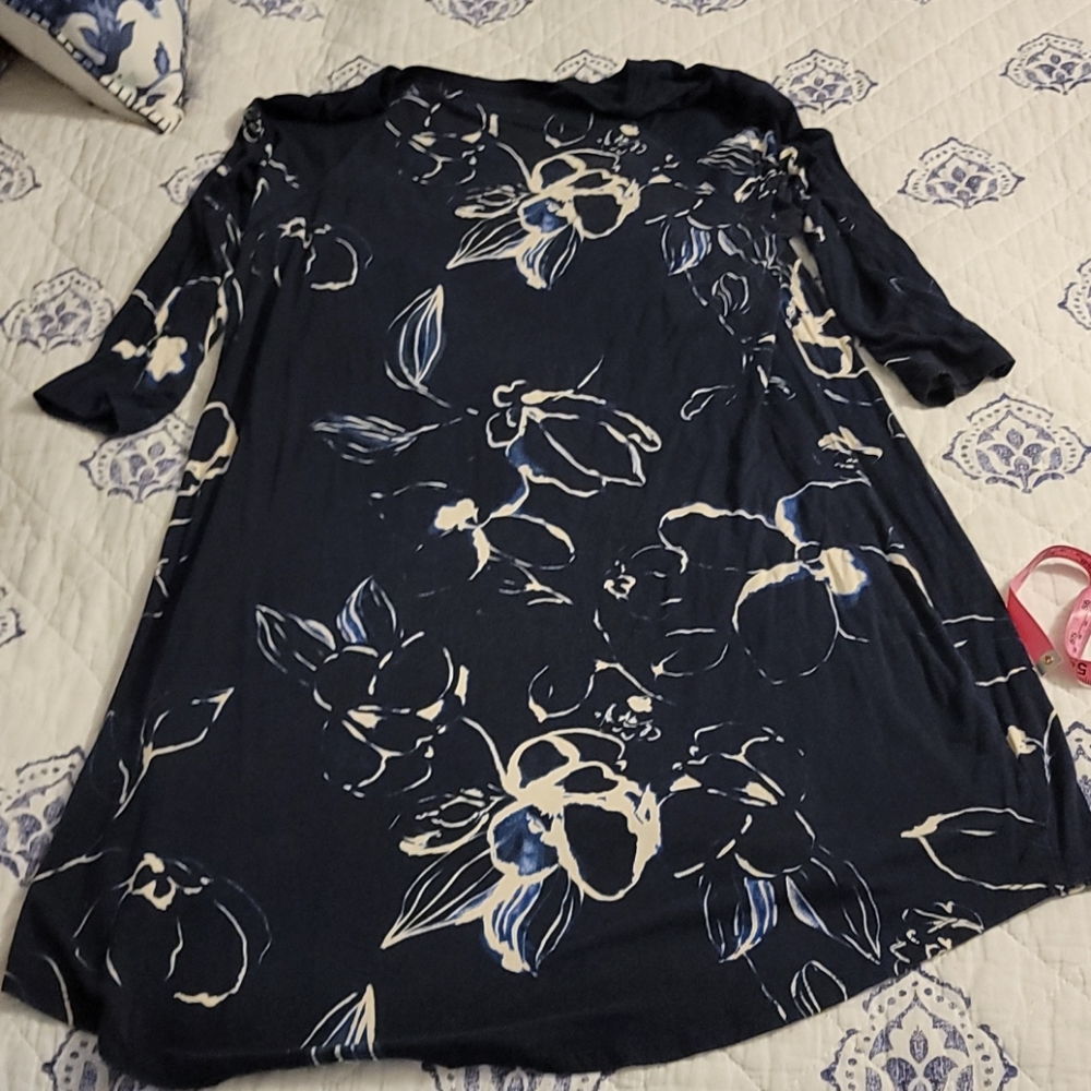 Maurices 24/7 3/4 Sleeve T-Shirt Dress Sz L - Picture 1 of 4
